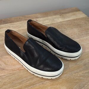 Size 8 Halogen leather slip ons